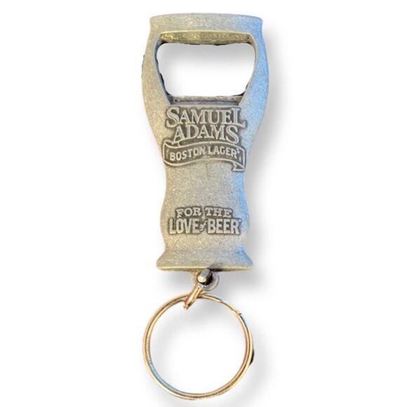 Silver Sam Adams Bottle Opener Keychain - Picture 2 of 2